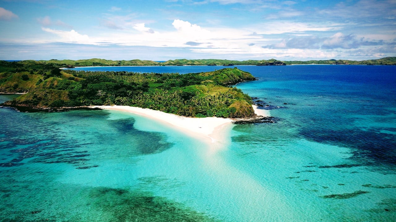 Mamanuca Islands aerial view