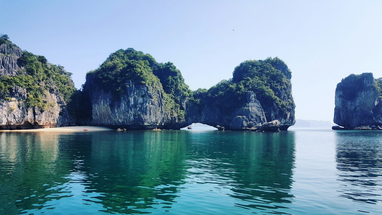 Halong Bay limestone karsts
