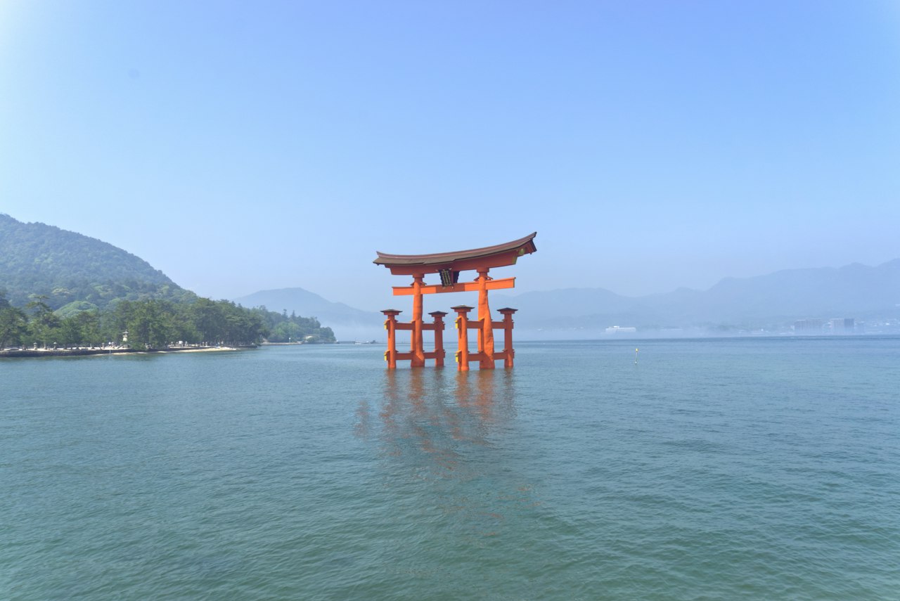 Itsukushima Shrine floating torii gate