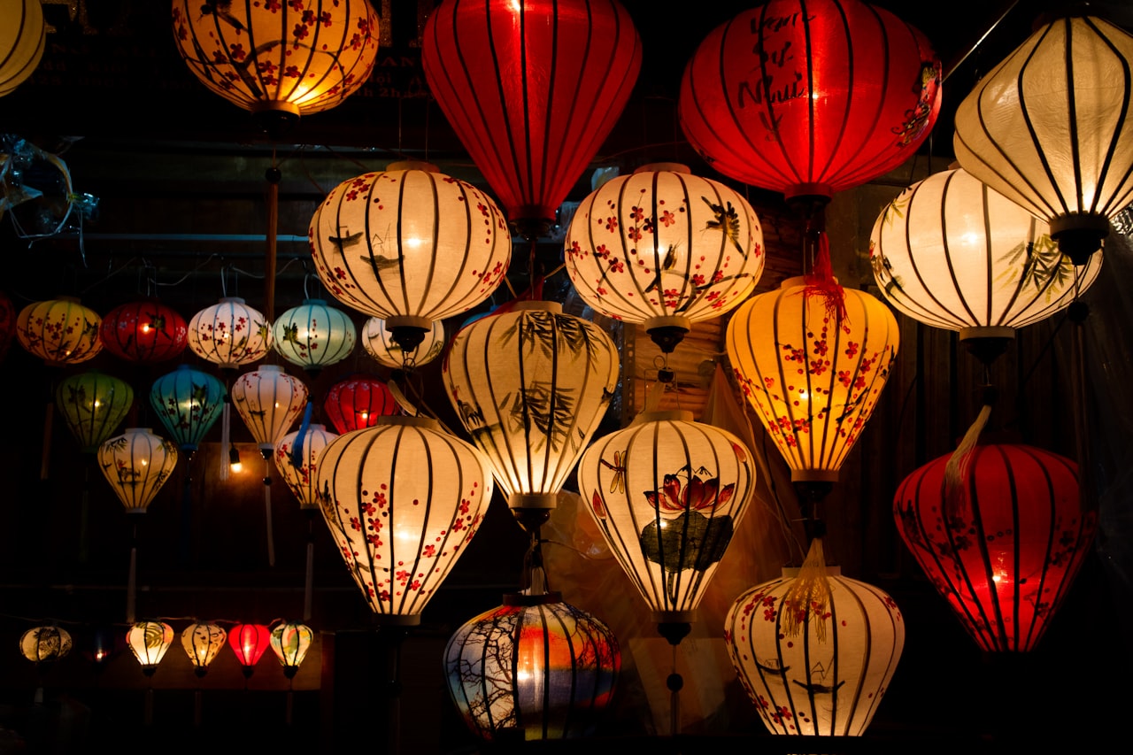 Hoi An Ancient Town lanterns at night