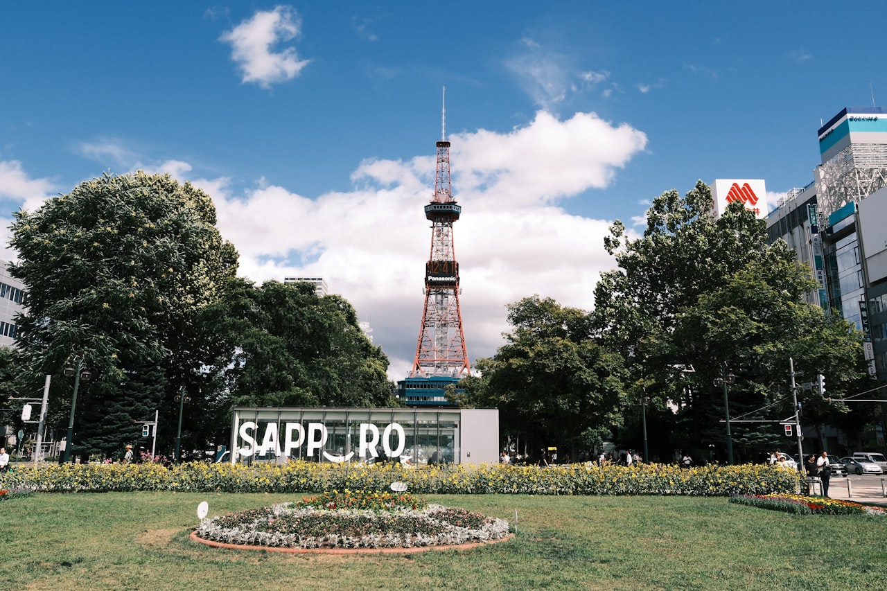 Sapporo TV Tower over Odori Park